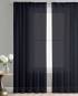 Plain white sheer polyester curtain for living room decor and interior